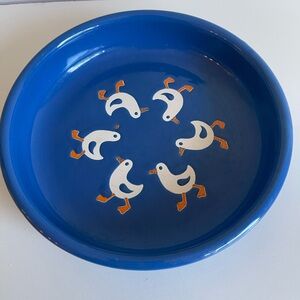 Vintage Waechtersbach Blue Duck Bowl 8" RARE Made in Germany